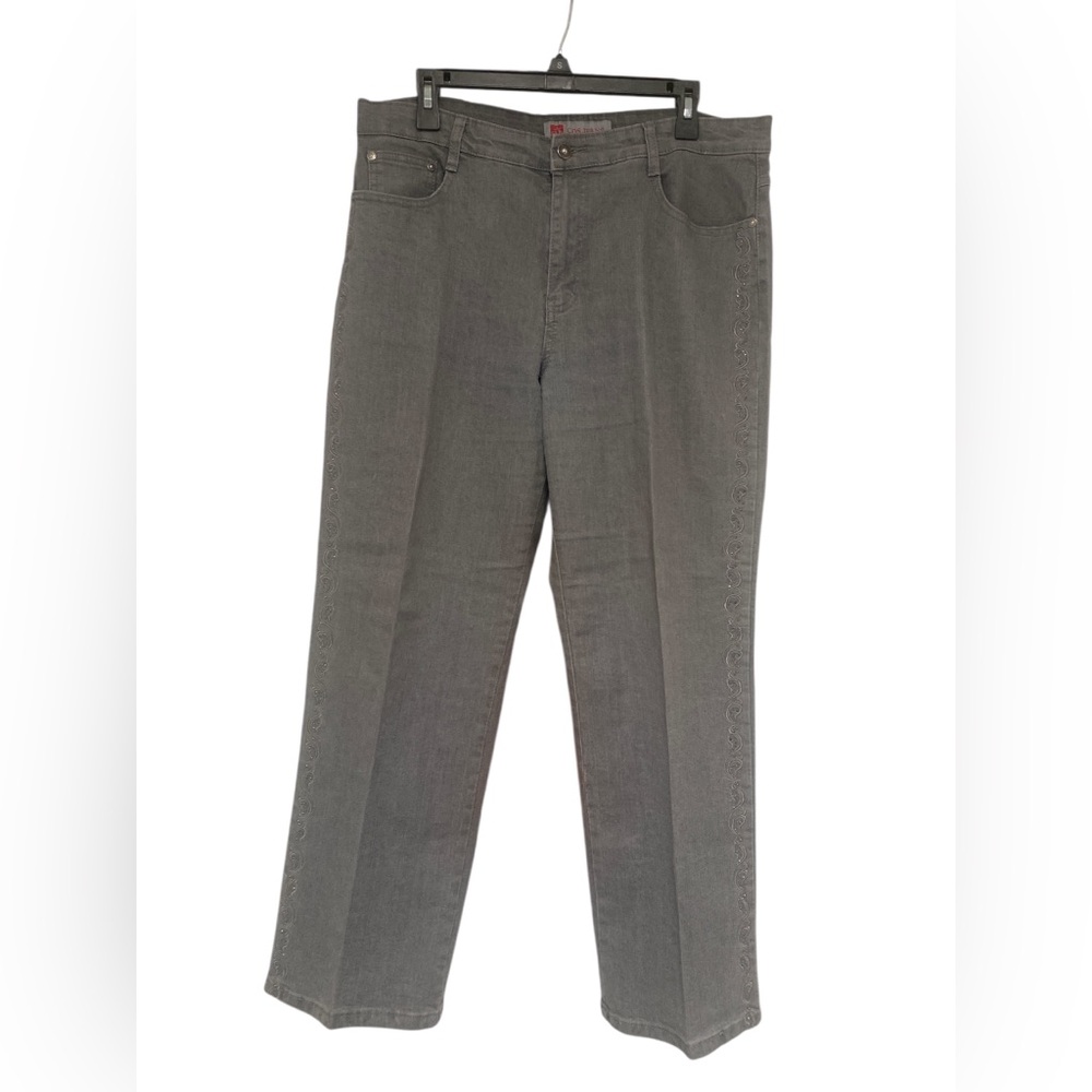COS Gray Jeans With Embroidery Design GUC 14P